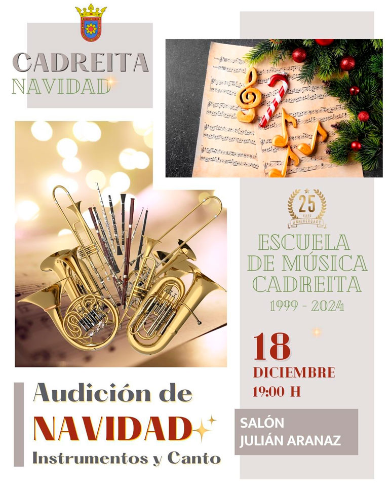 Audición de Navidad de la Escuela de Música de Cadreita