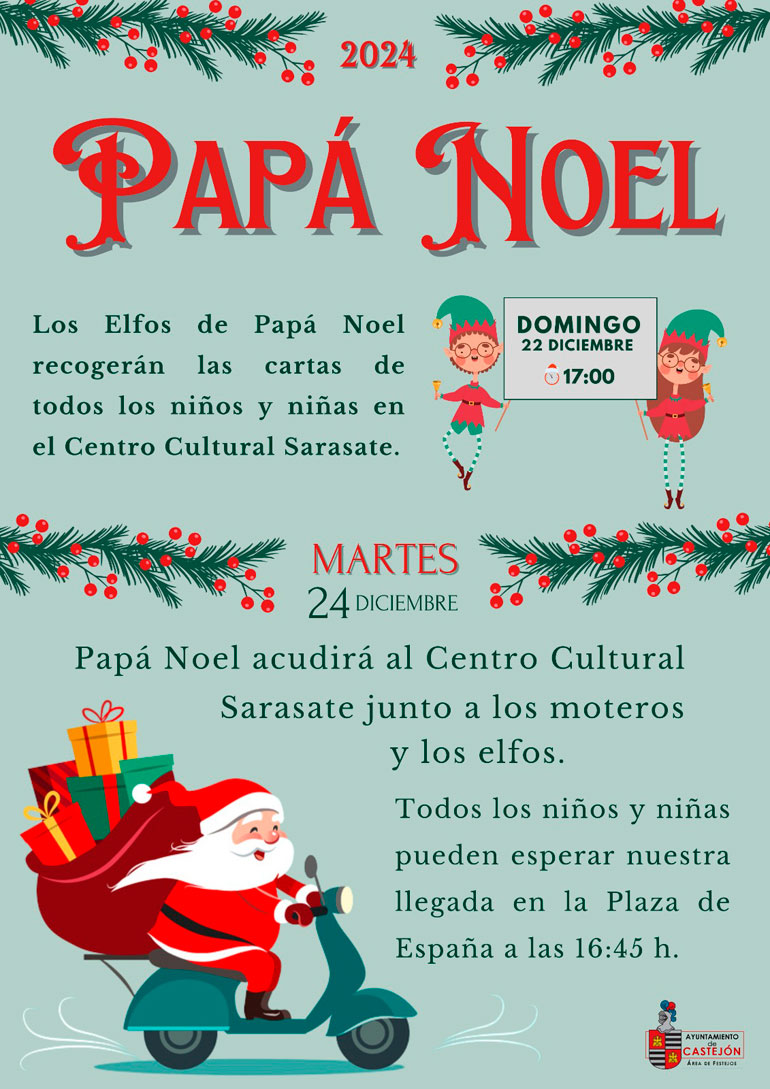Papá Noel 2024 en Castejón