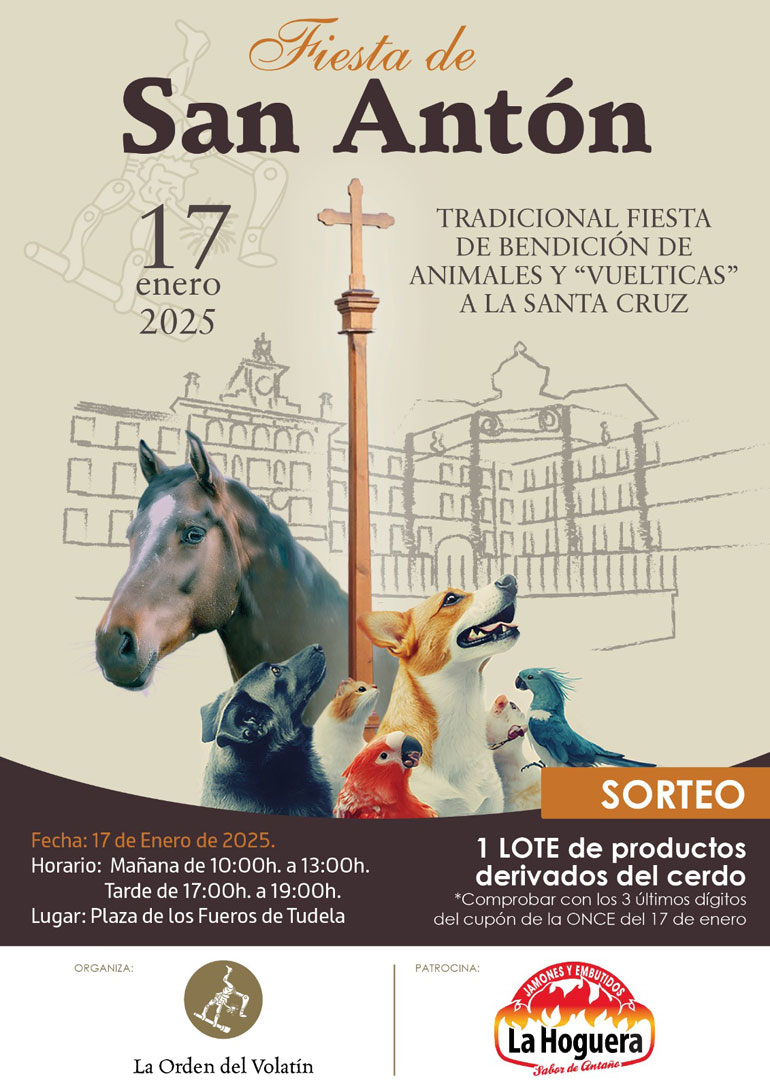 Fiesta de San Antón 2025 en Tudela