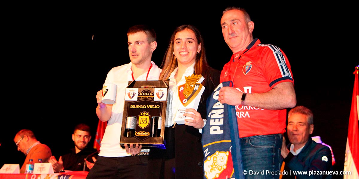 Merche Izal, mejor jugadora de CA Osasuna Féminas de la temporada pasada