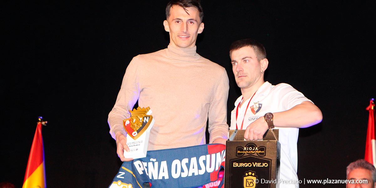 Ante Budimir, mejor jugador de CA Osasuna de la temporada pasada