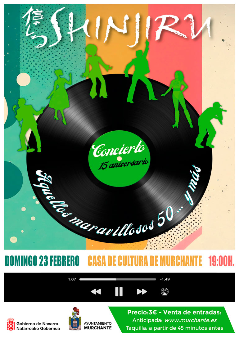 Concierto 15º Aniversario Shinjiru ‘Aquellos maravillosos 50… y más’