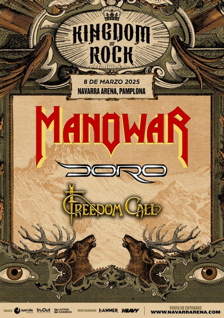 Concierto ‘Kingdom of Rock’: Manowar, Doro y Freedom Call