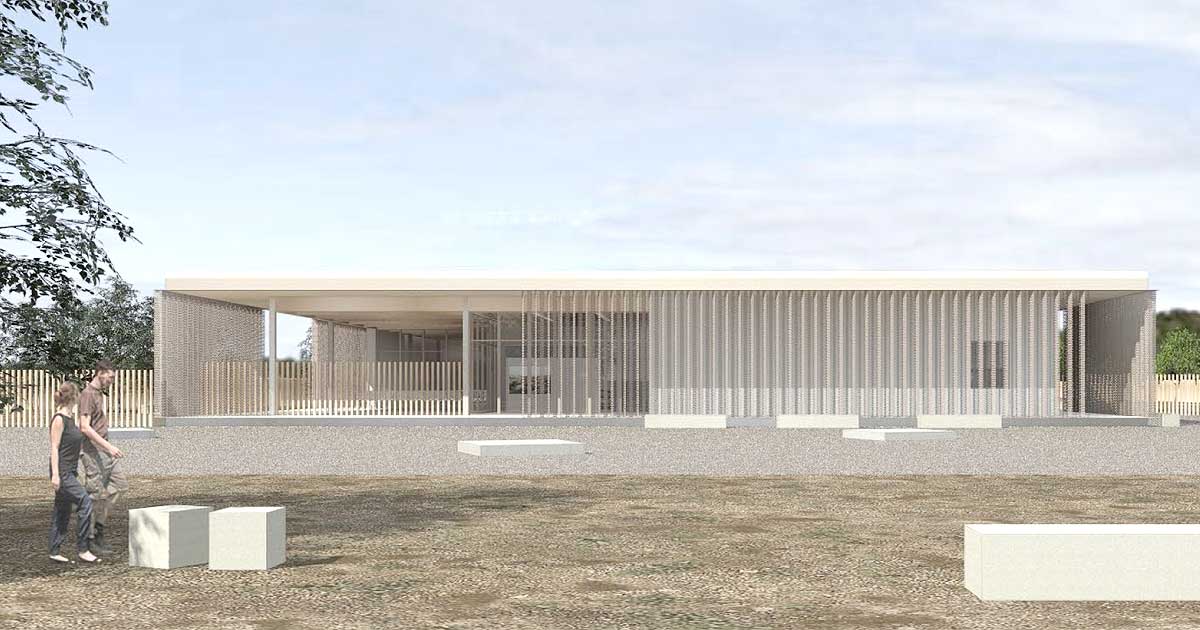 Infografía del centro que está previsto crear en Fustiñana