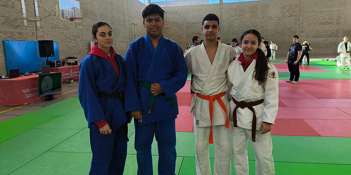 Tres medallas para el Judo Shogun de Tudela en el Campeonato Navarro Junior 1