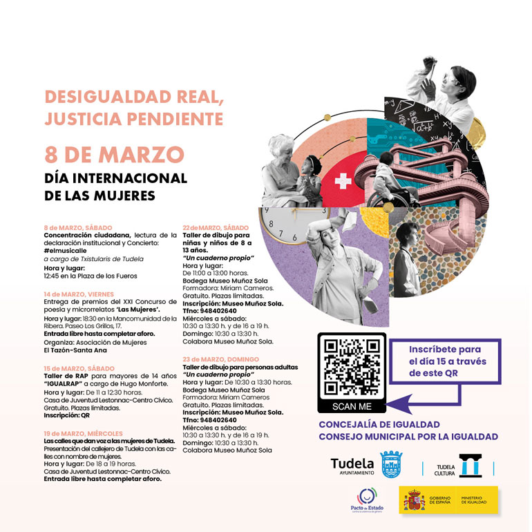 Día Internacional de la Mujer 8M 2025 en Tudela