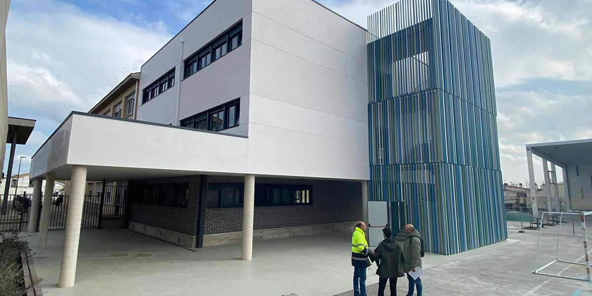 Imagen de la ampliación del colegio Ciudad de Corella