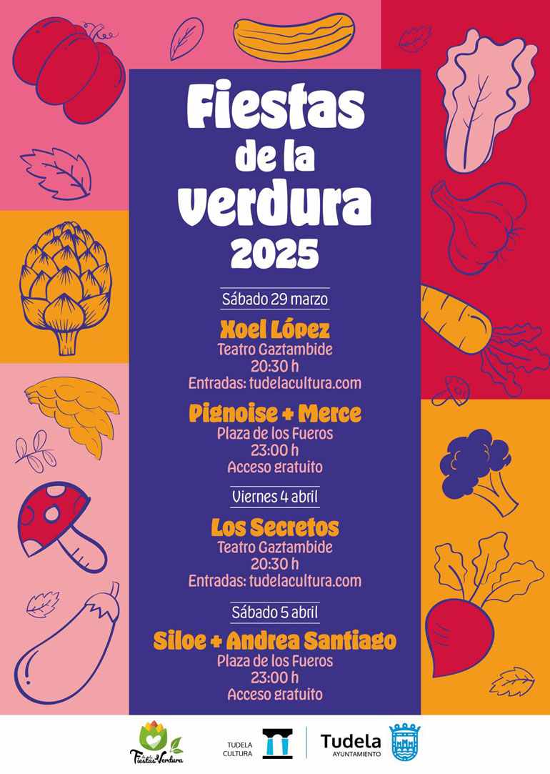 Conciertos Fiesta de la Verdura 2025 en Tudela