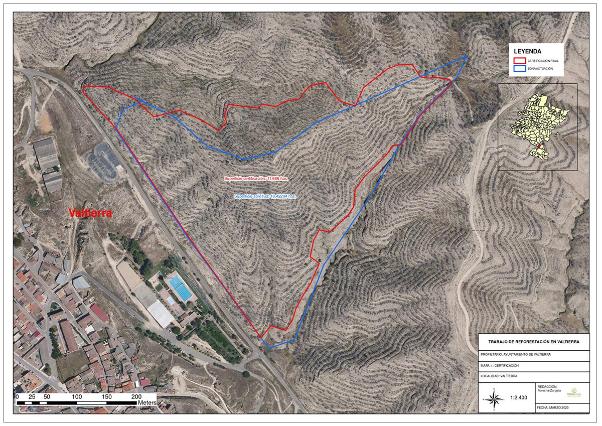 Finalización de las actuaciones forestales en Valtierra 1