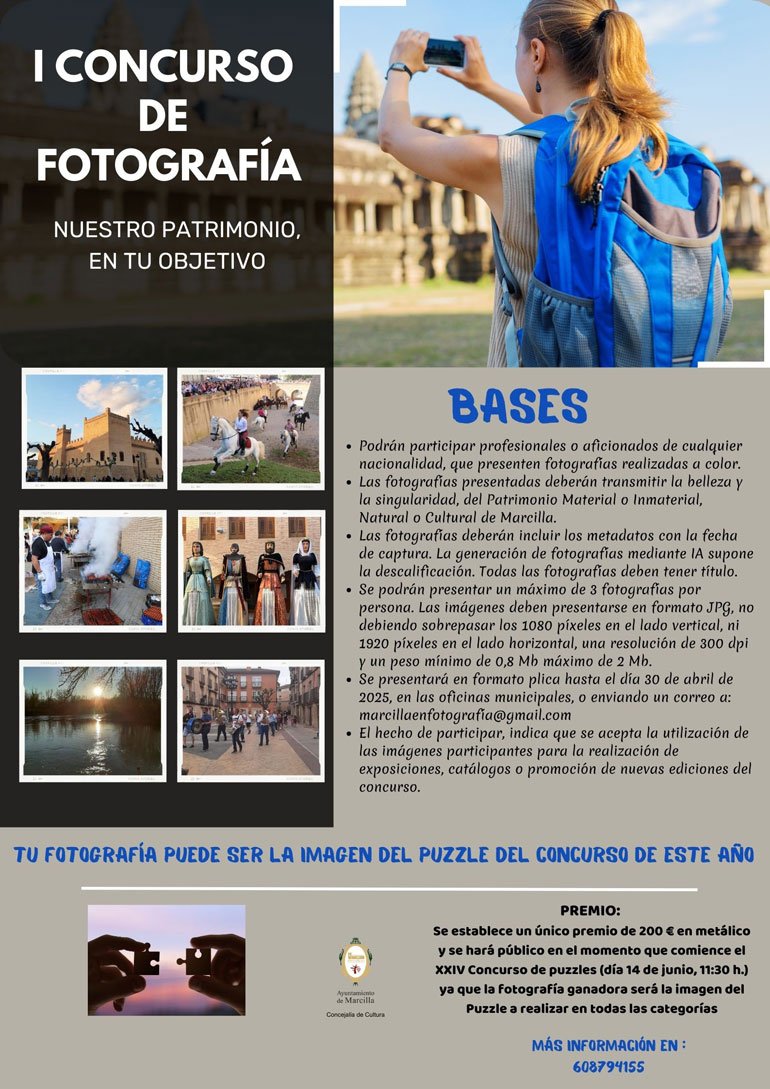 I Concurso de Fotografía ‘Nuestro Patrimonio, en tu Objetivo’ 2025 en Marcilla