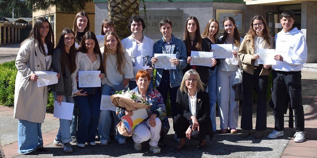 Entrega de diplomas de la 10ª promoción Bachibac en el IES Benjamín de Tudela 2