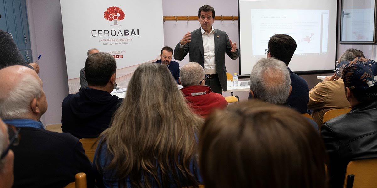 Mikel Irujo destacó en Tudela el crecimiento industrial de la Ribera y la diversificación empresarial 
