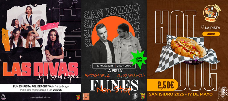 Programa de las Fiestas de San Isidro de Funes 2025 actuaciones
