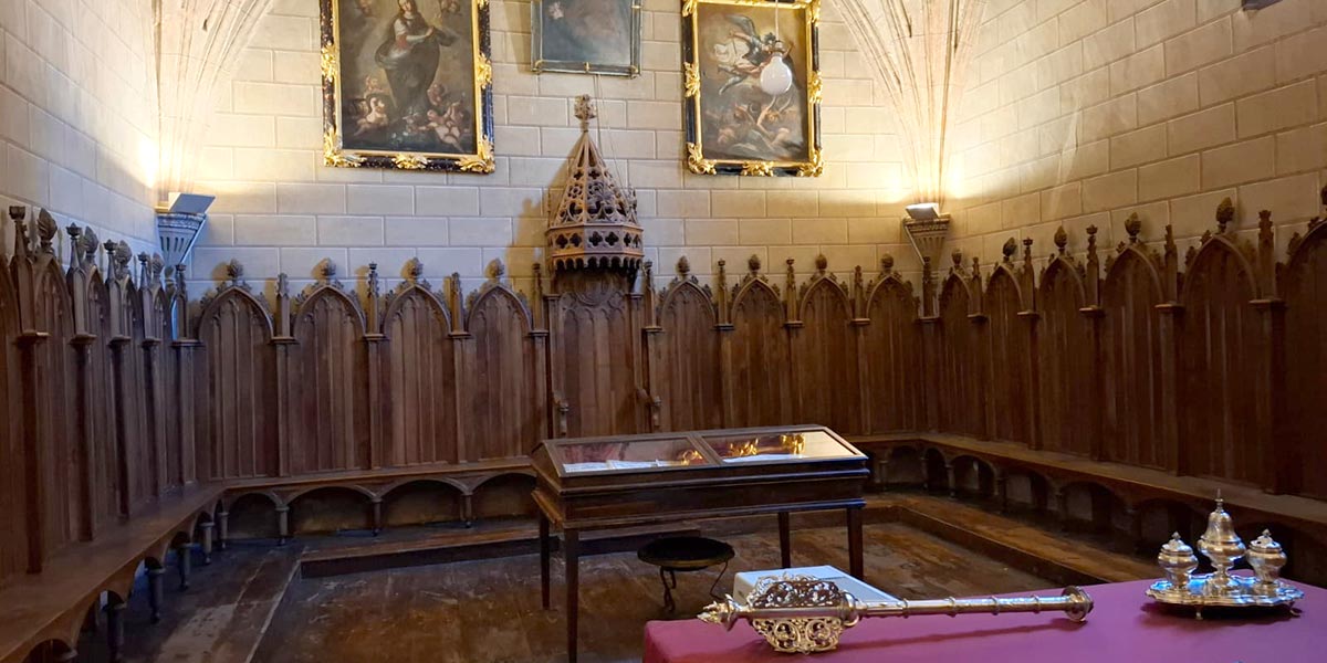 La sala capitular de la Catedral Santa María de la Huerta de Tarazona