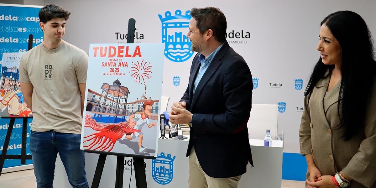 La obra del tudelano Adrián Pérez ha ganado el concurso de carteles con una propuesta simbólica y personal realizada en Photoshop