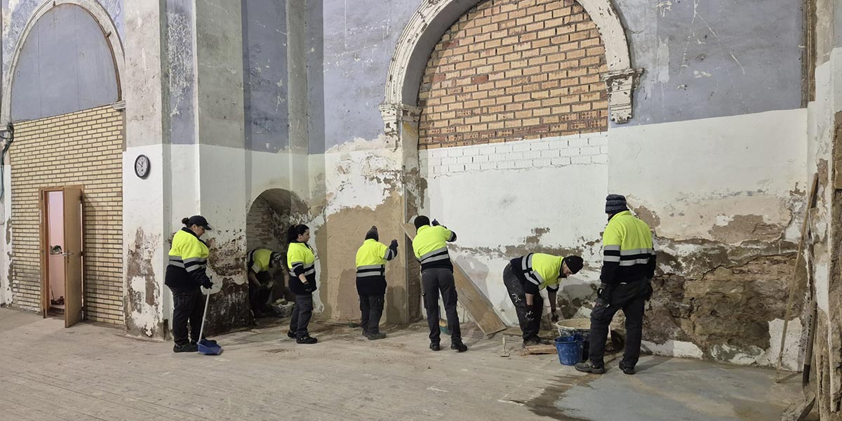 El Seminario de Tudela se restaura con el Empleo Social Protegido del Ayuntamiento 1