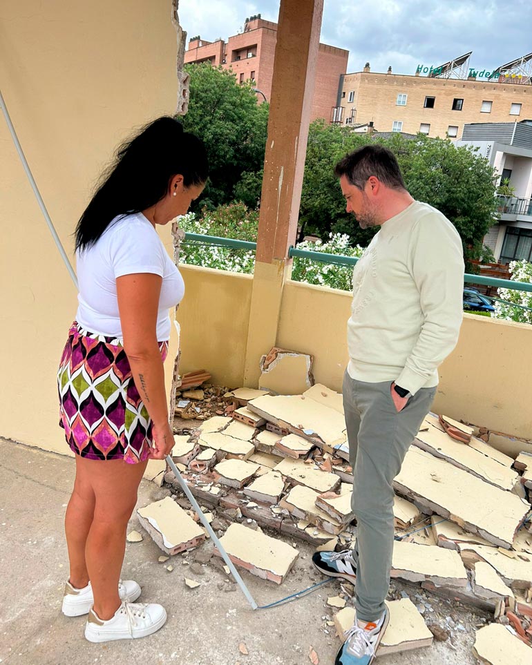 El informe técnico descarta daños estructurales en la plaza de toros de Tudela tras el desprendimiento