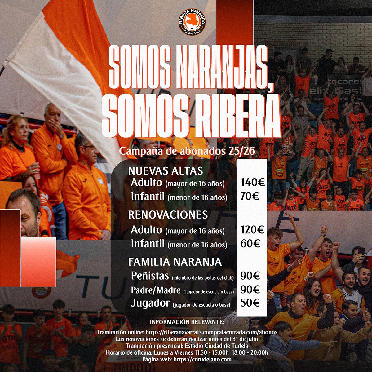 Campaña abonados ATP Iluminación Ribera Navarra FS