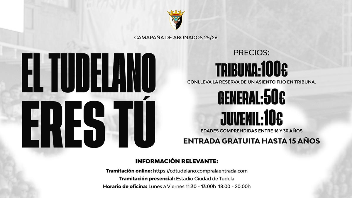 Campaña abonados CD Tudelano