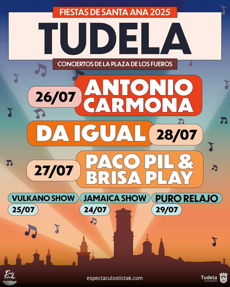 Espectáculos Fiestas Santa Ana 2025