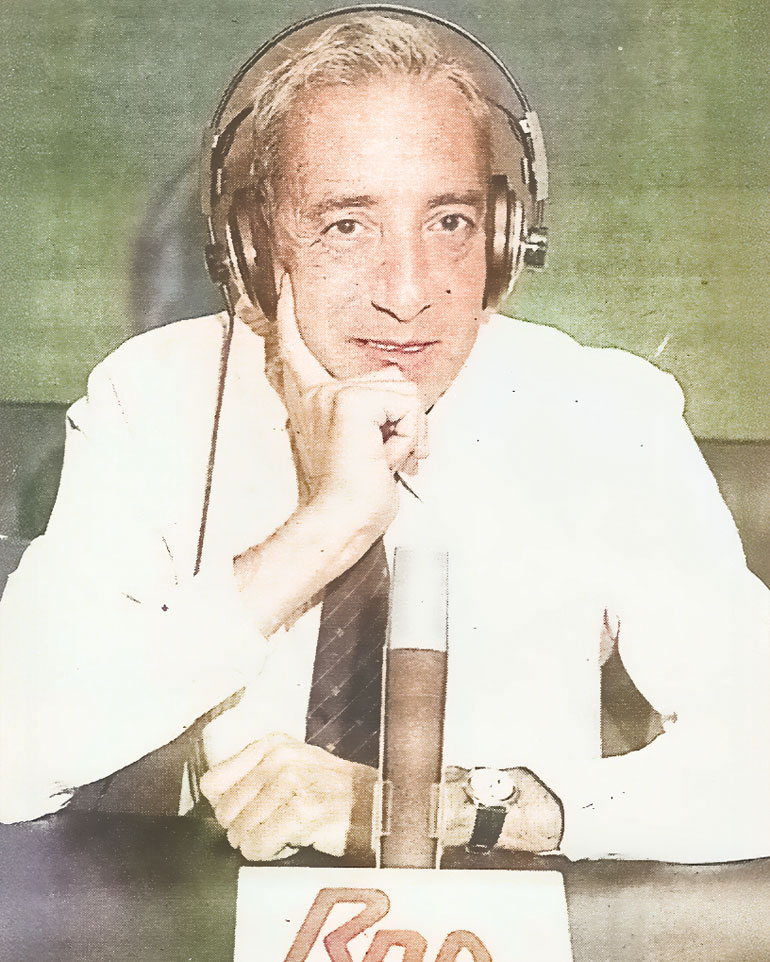 Serafín Ramírez Gamen en su época como periodista en Radio 3