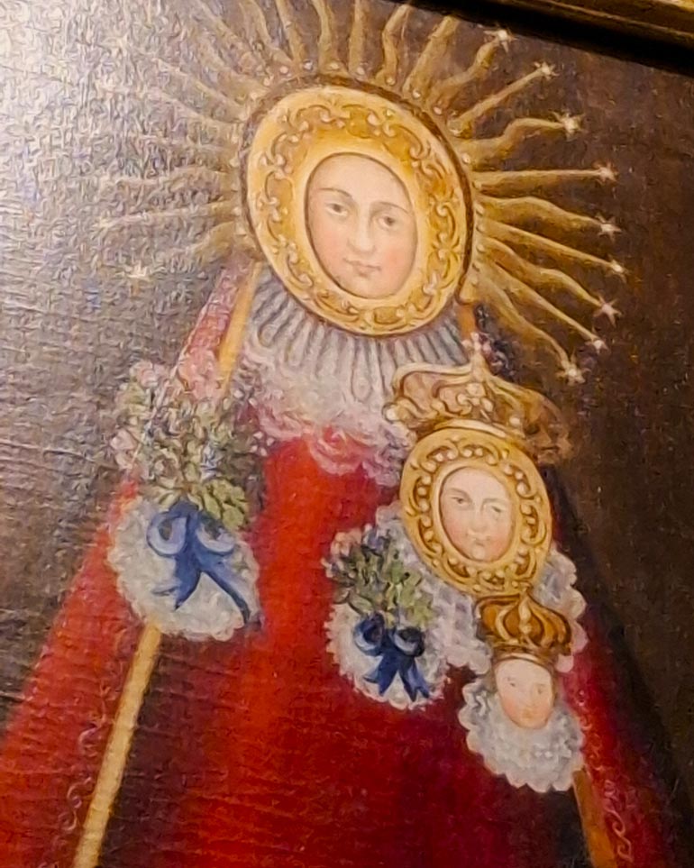 Representación de Santa Ana “cap i pota” en la Capilla de la Purificación, evocando su primera ubicación en la Catedral