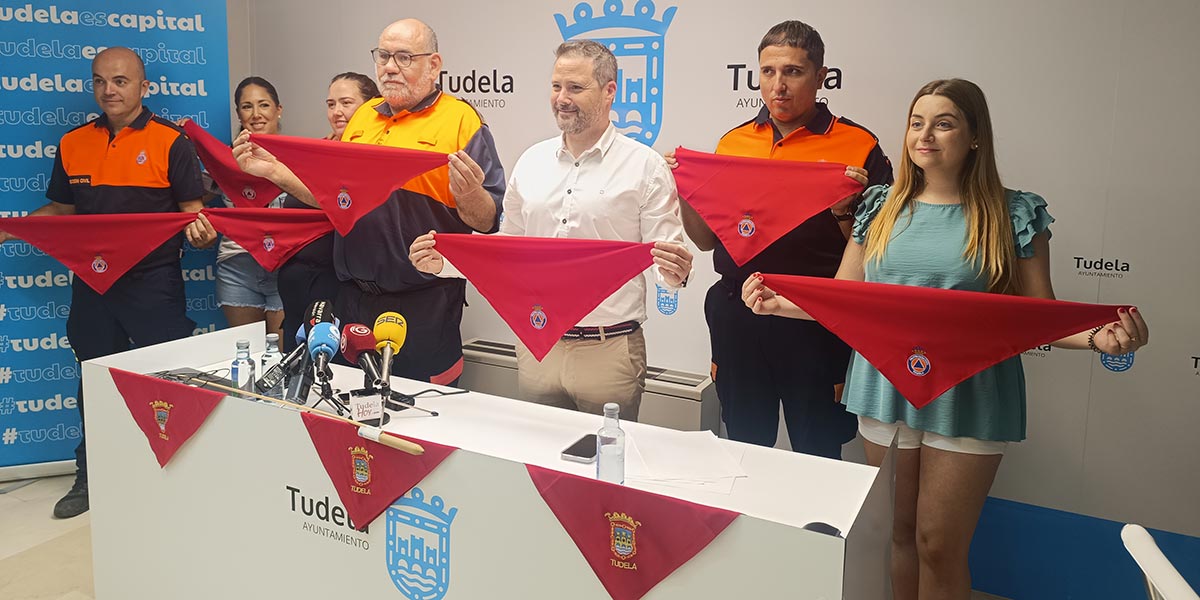 Protección Civil de Tudela será la encargada este año de prender la mecha del cohete que cada 24 de julio anuncia oficialmente el comienzo de las fiestas patronales en honor a Santa Ana