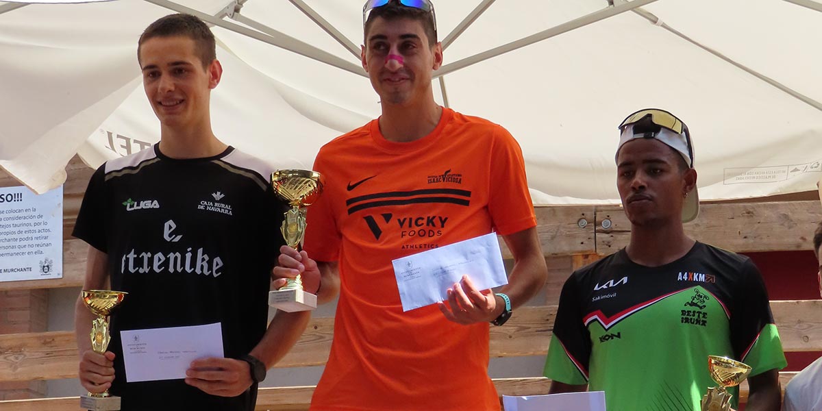 Ganadores senior masculino general del 29º Cross Virgen de la Asunción de Murchante