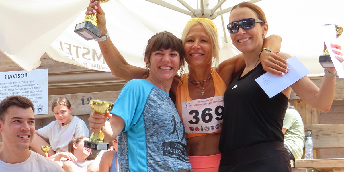 Ganadoras veterano femenino local del 29º Cross Virgen de la Asunción de Murchante