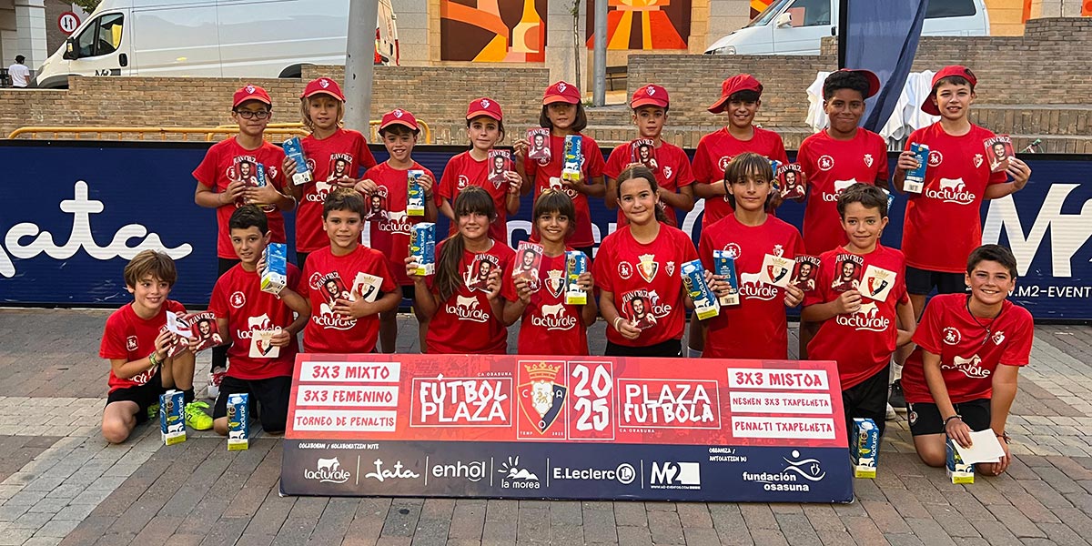 Grupo Enhol y Jata Electrodomésticos consolidan su compromiso con el deporte base a través de Fútbol Plaza de Fundación Osasuna 1