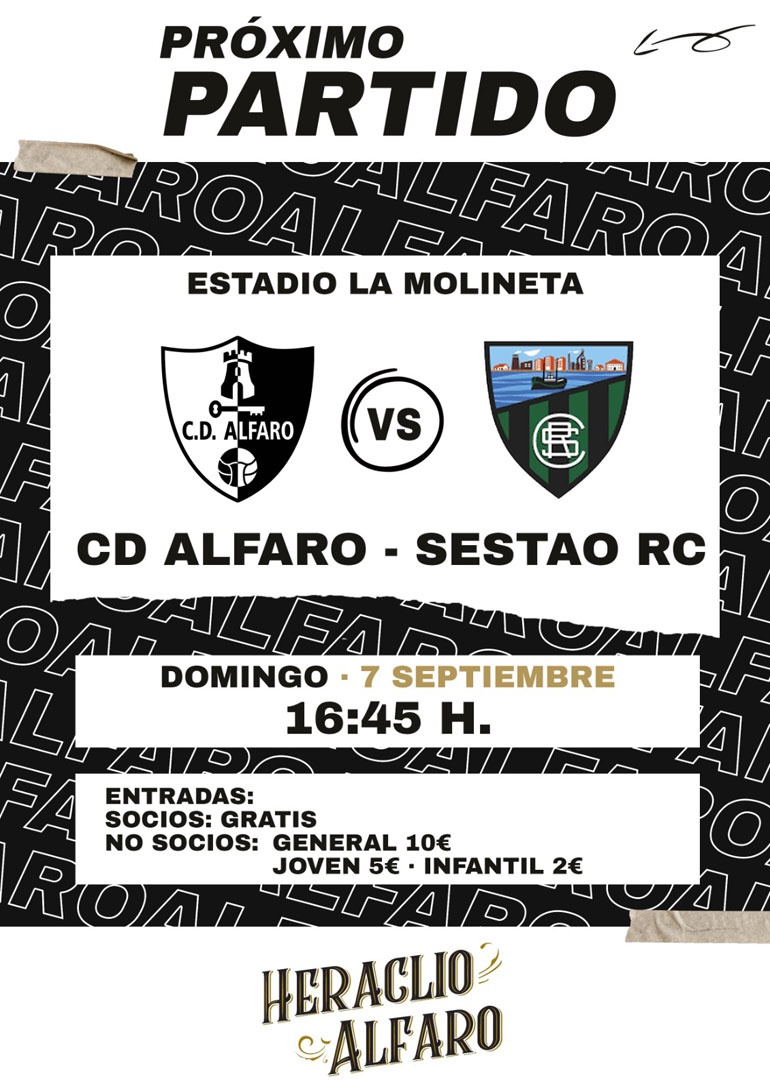 Cartel partido CD Alfaro