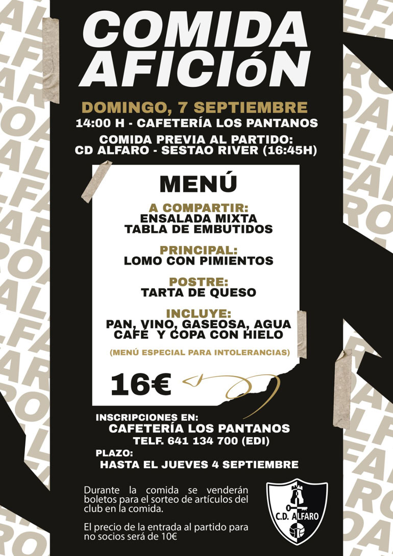 Comida Afición CD Alfaro