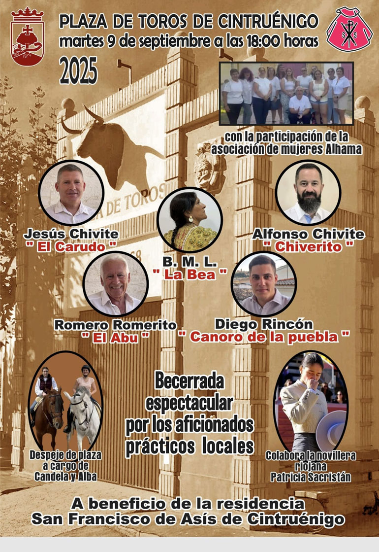 Becerrada popular en Cintruénigo en beneficio de la residencia de ancianos