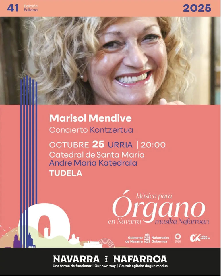 Ciclo en Tudela ‘Música para Órgano en Navarra’ 2025 concierto
