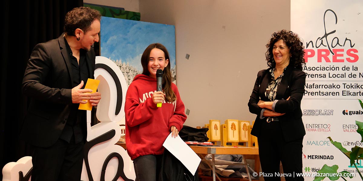 Silvia Astiz, del C.P. Añorbe, ganadora del galardón a Mejor Artículo