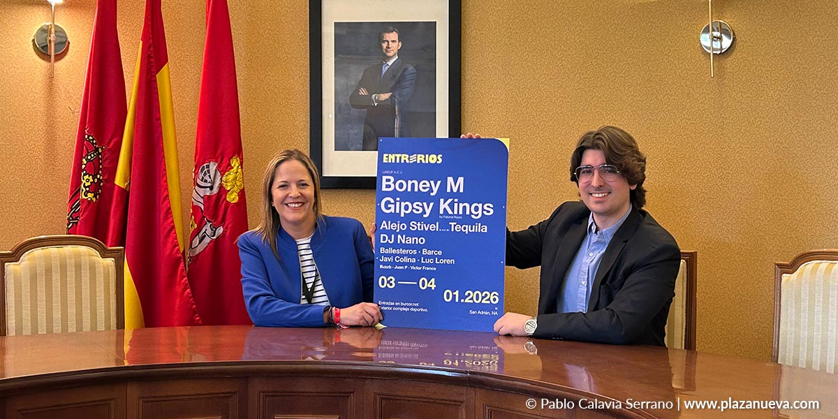 El Ayuntamiento de San Adrián y Burcor Producciones han presentado el cartel de ENTRERÍOS 2026