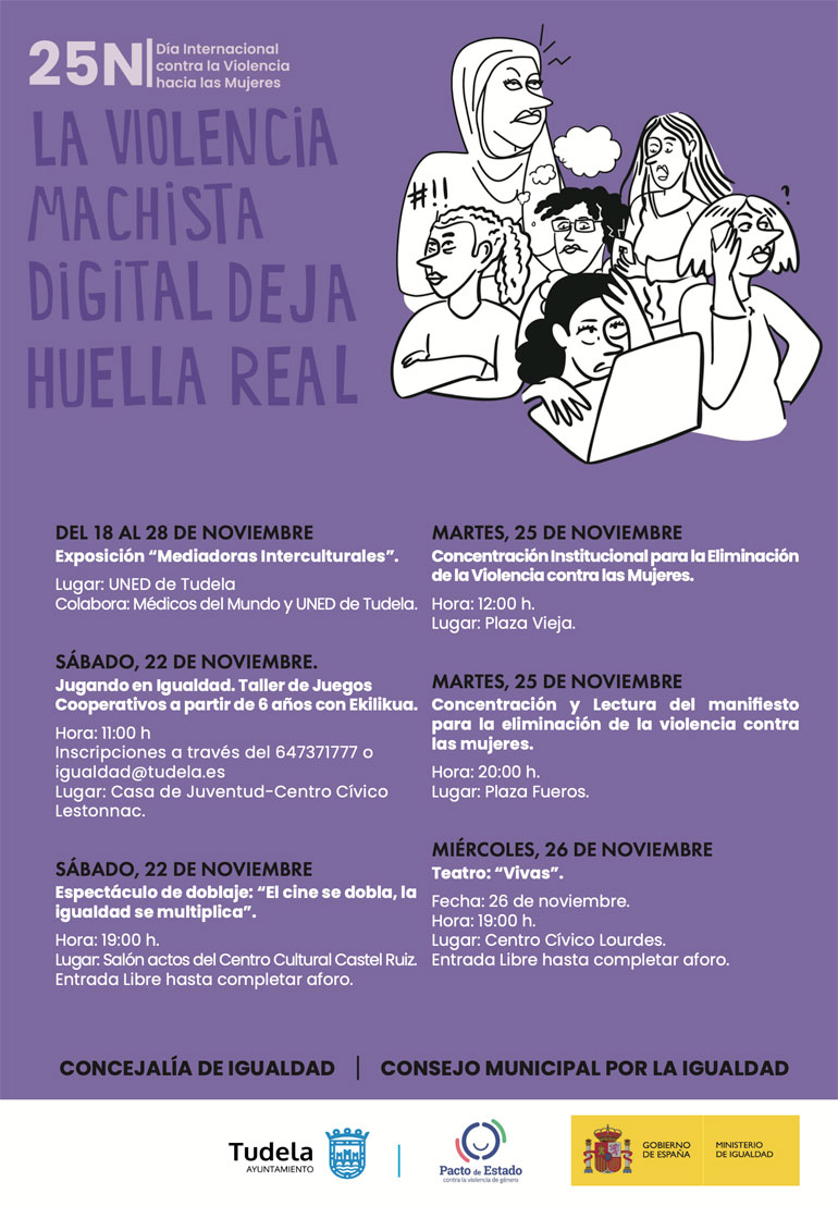 Actos del programados del 25N en Tudela