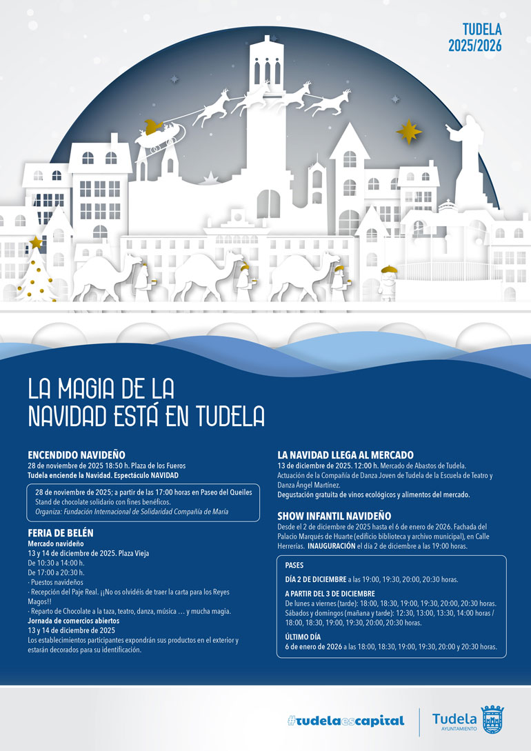 Cartel de Navidad de Comercio de Tudela 2025