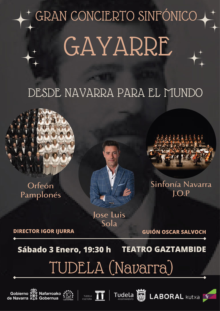 Concierto sinfónico en Tudela ‘Gayarre Desde Navarra para el mundo’
