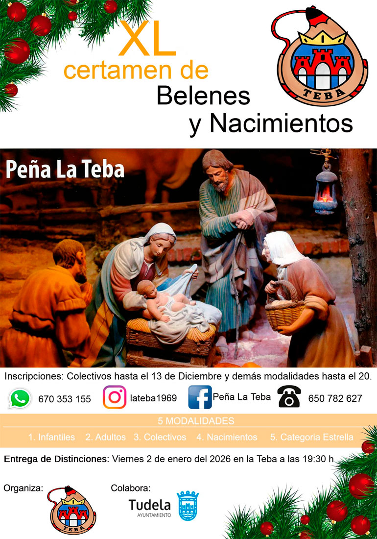 XL Certamen de Belenes y Nacimientos de la Peña La Teba 2025
