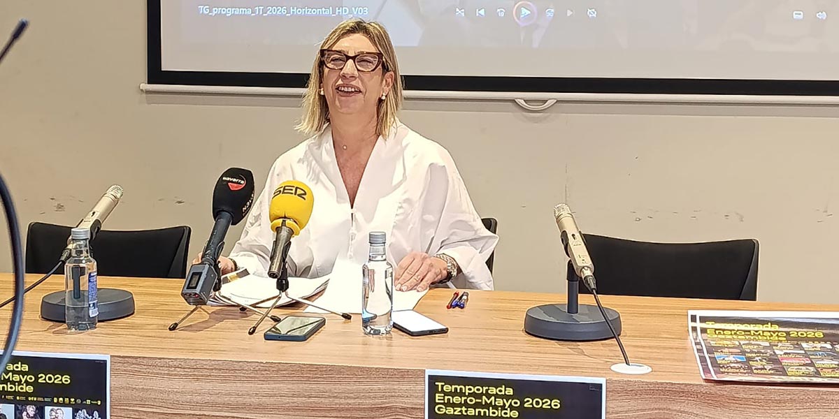 La concejal de cultura y presidenta de la EPEL Tudela-Cultura, Icíar Les, ha presentado esta mañana en rueda de prensa la nueva programación del teatro Gaztambide
