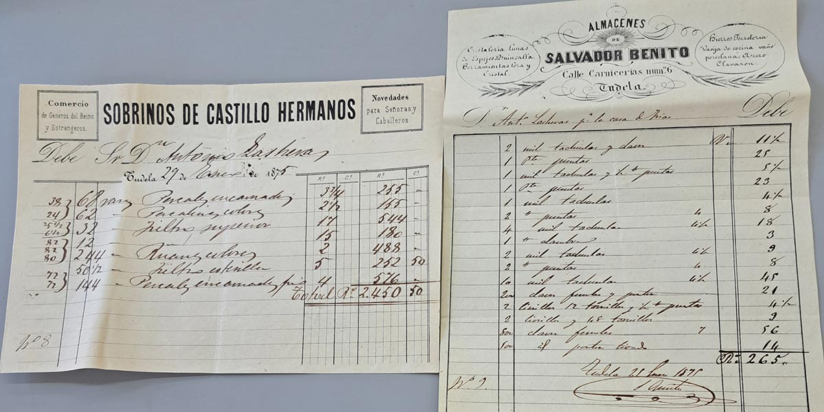 Documentos y facturas de comercios locales testimonian los preparativos para Alfonso XII