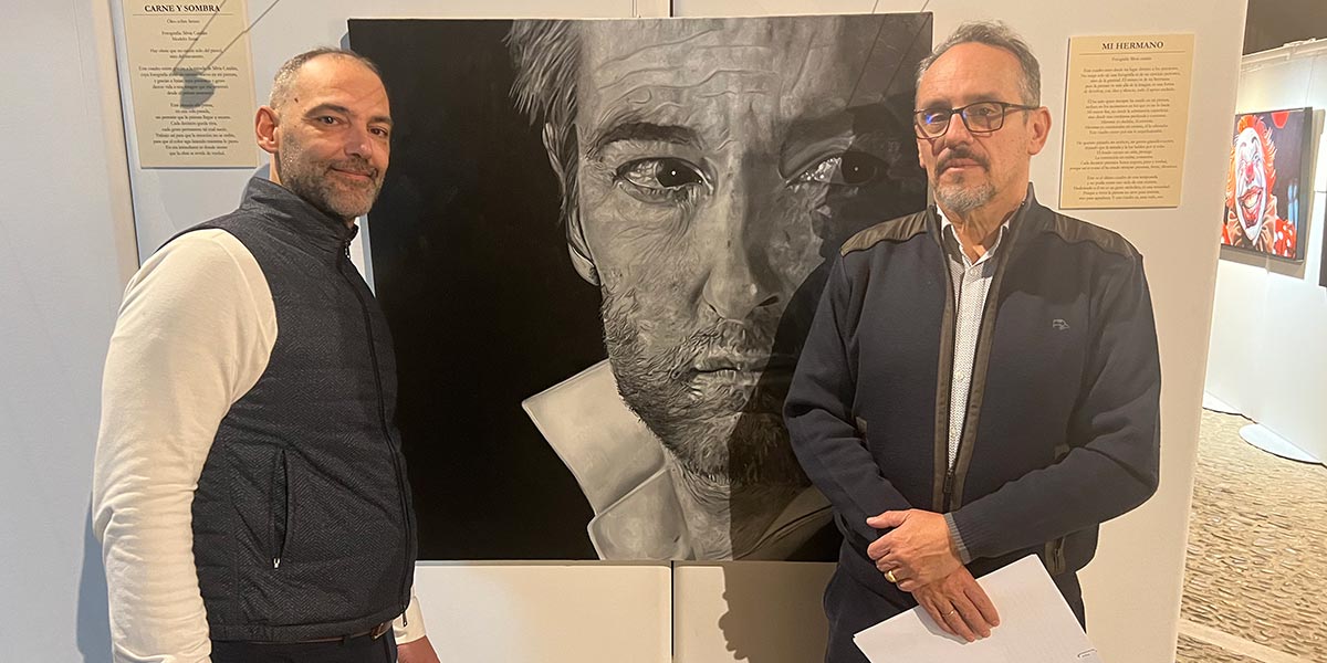 Ricardo Pardo y el director de UNED Tudela, Luis Fernández