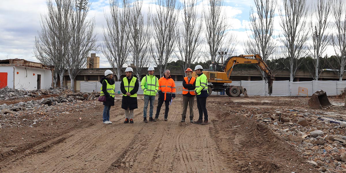 Visita obras reconversion antiguas piscinas 1