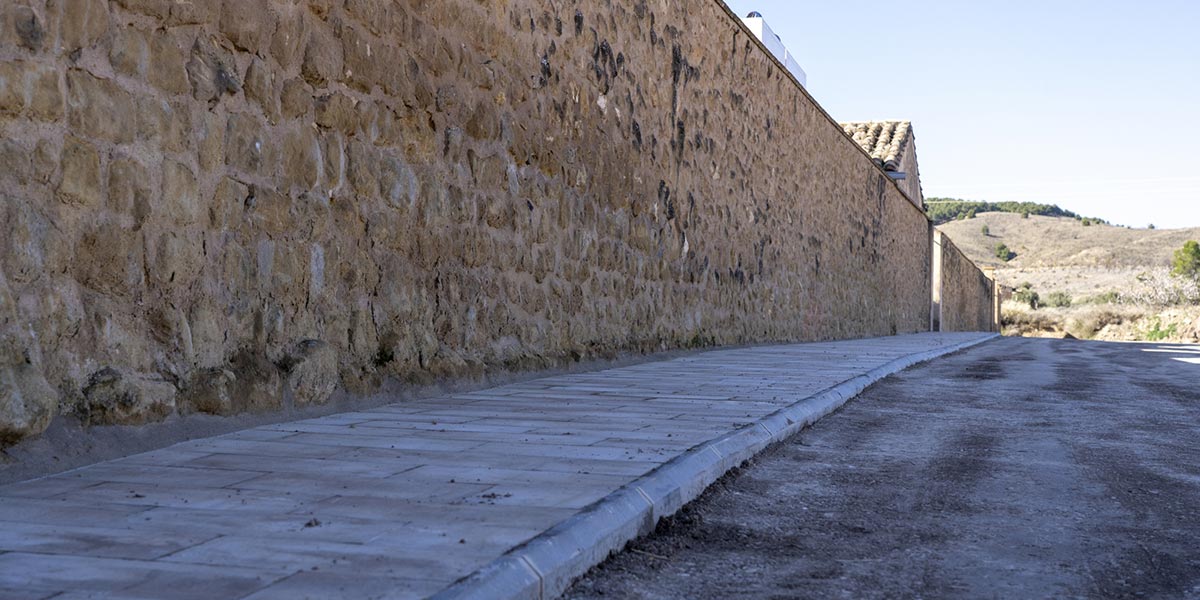 Fitero mejora la accesibilidad y el drenaje de agua de lluvia en el cementerio 2