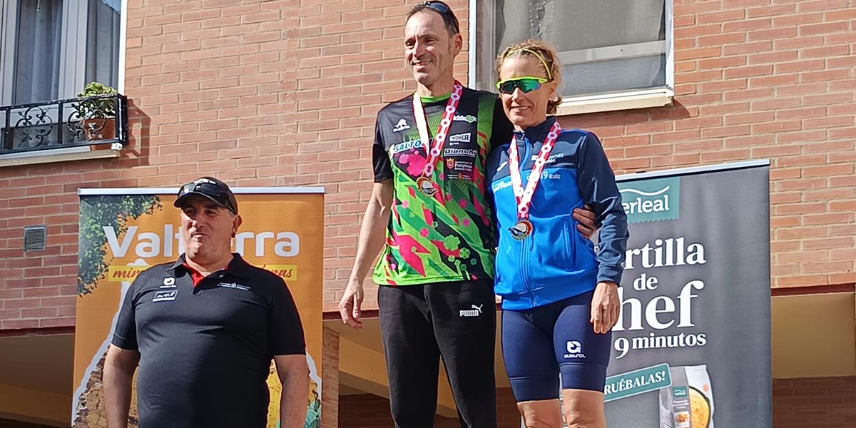 Duatlón Valtierra Arancha podium