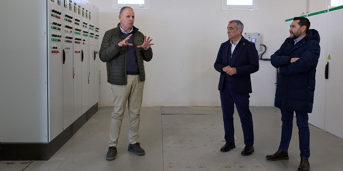 Visita al interior de la depuradora