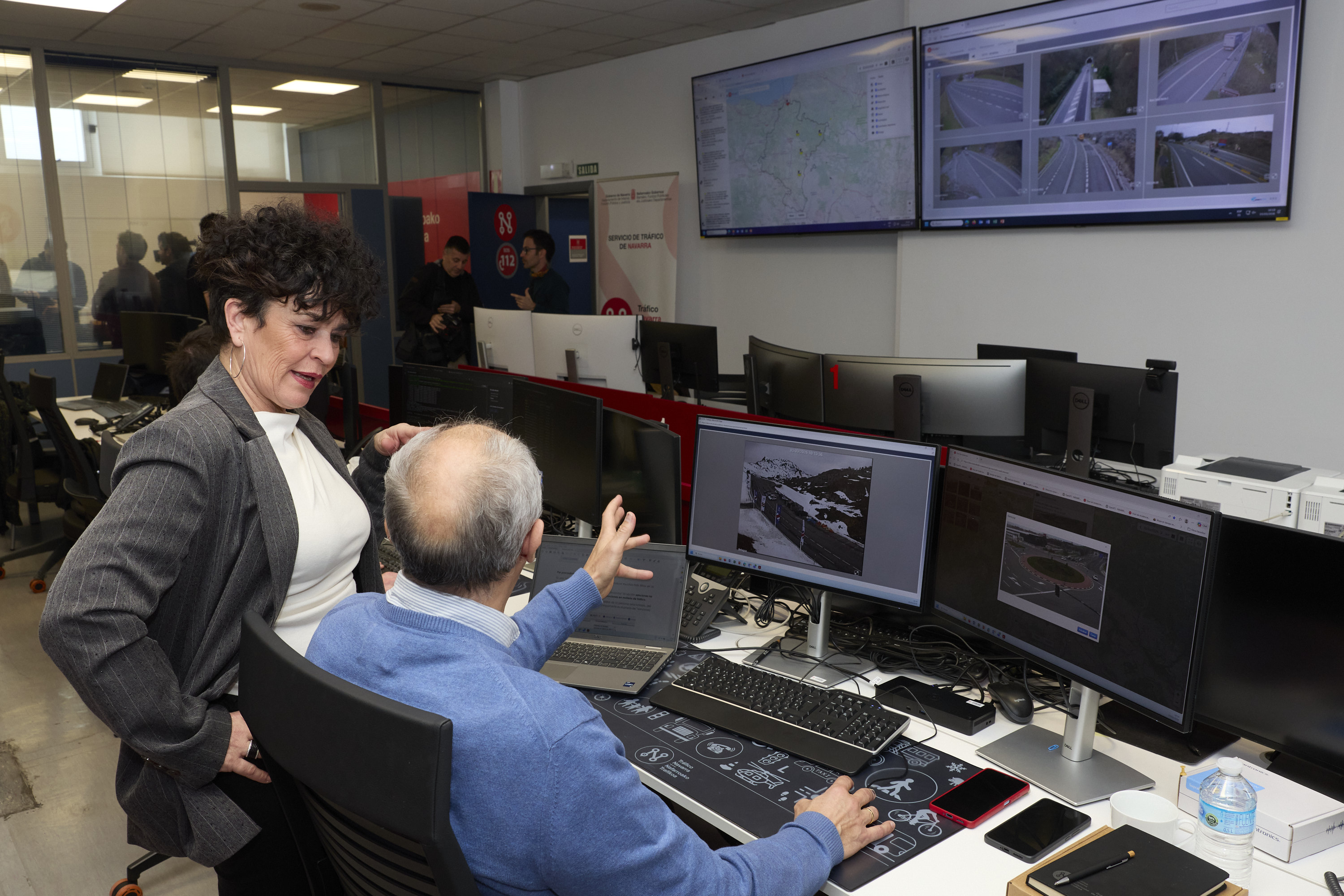 Jurio presenta una nueva herramienta para conocer las incidencias en las carreteras navarras.