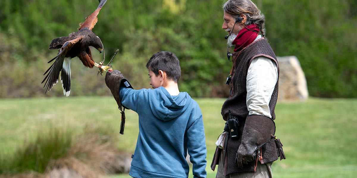 Niño con Rapaces