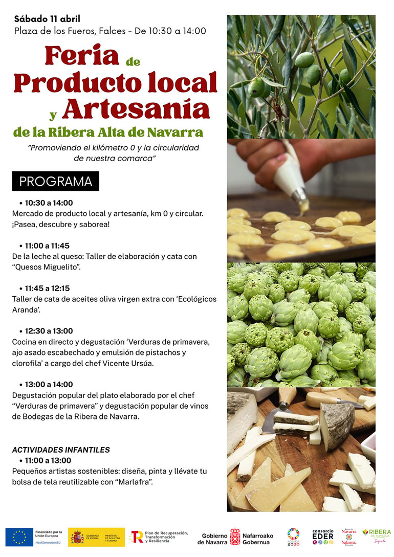 I Feria de Producto Local y Artesanía de la Ribera Alta de Navarra en Falces 2026 programa